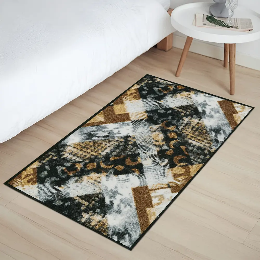 Коврик декоративный нейлон Кристалл 50x80 см цвет коричневый CTIM STLM-2059514