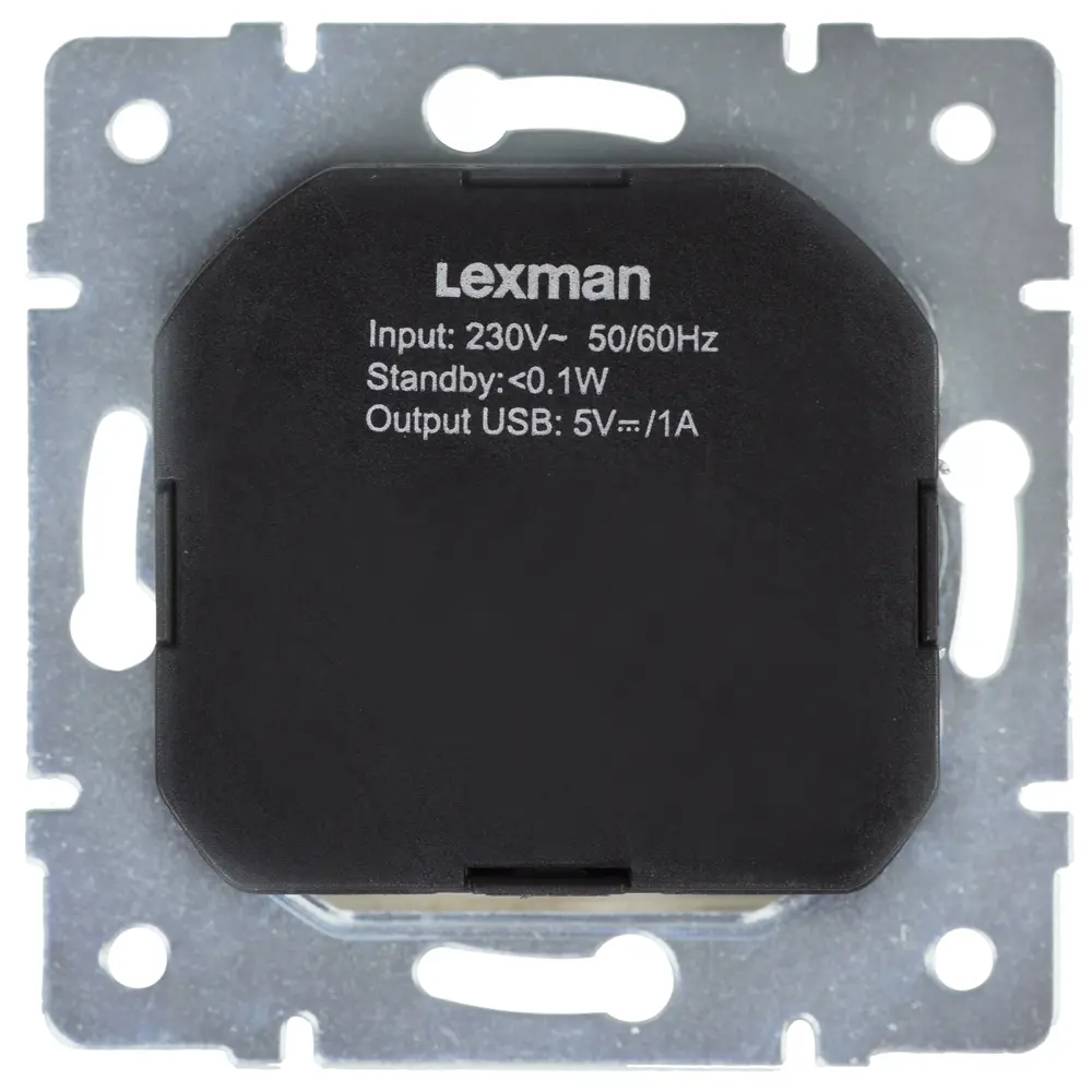 Розетка встраиваемая Lexman Виктория с заземлением разъем USB цвет дуб беленый матовый 17921551 STLM-2108361 - Вид №4