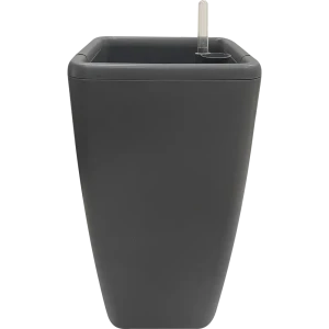Горшок цветочный с автополивом Ingreen 24х24х54.4 см v20 л с автополивом пластик темно-серый