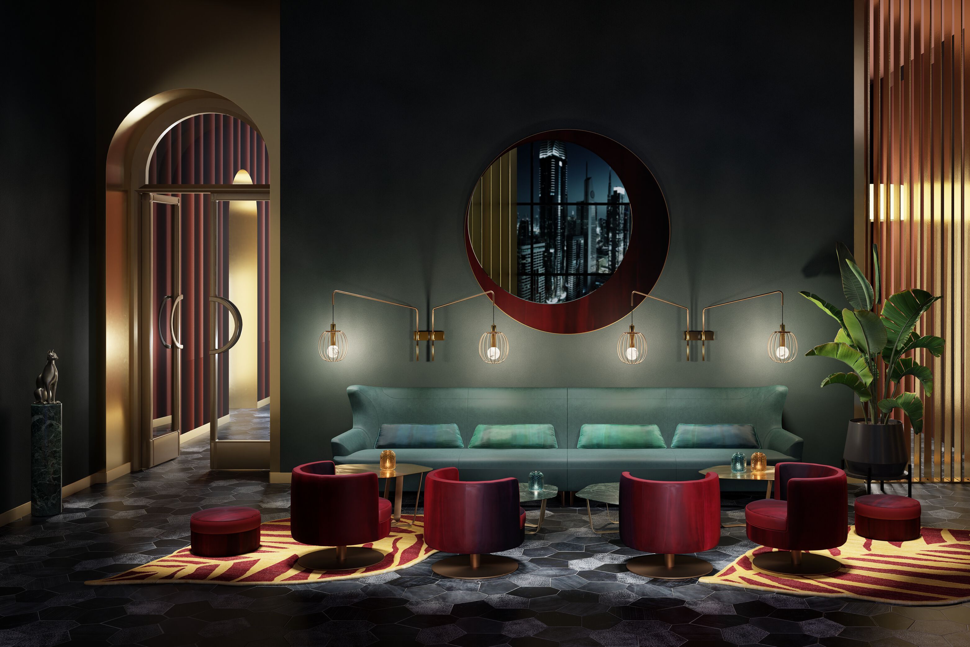 3-местный кожаный диван Borzalino ARCH-00118505 - Вид №5