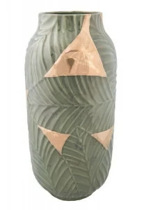 Ваза керамическая большая "Тропикана" UNICO ДИЗАЙНЕРСКИЕ 255414 Зеленый;серый