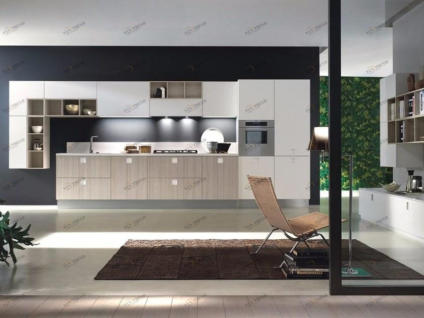 Composit Кухня в современном стиле из дерева с ручками Quadra sun-id-1417535