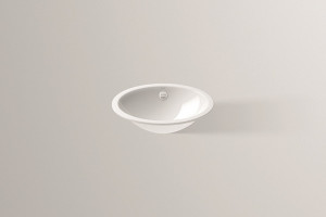 2110700401 Раковина, встраиваемая под столешницу, ub.o425, белая, противомикробное Alape серия O