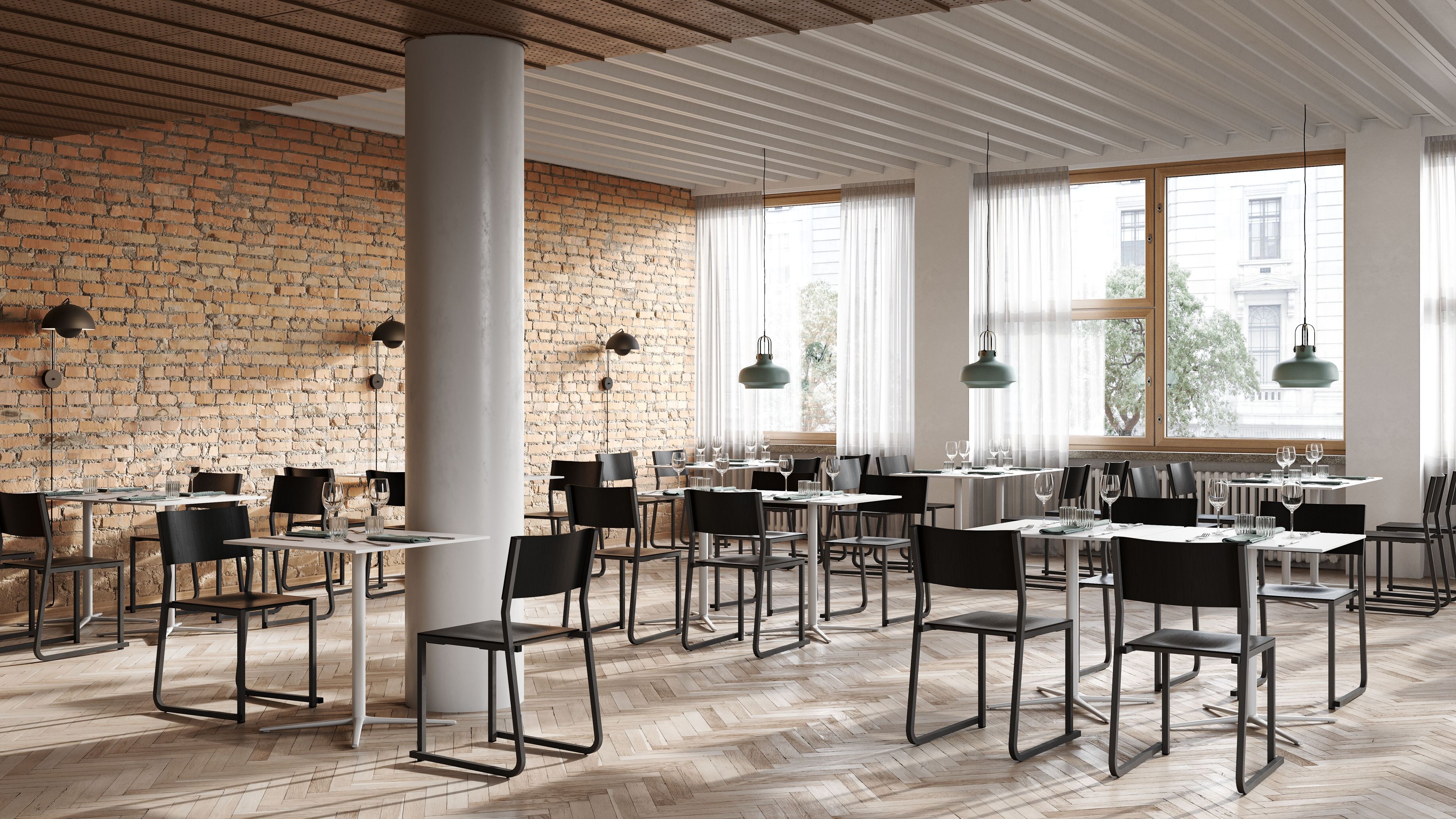 Штабелируемый стул из алюминия и дерева Infiniti GT01 ARCH-00129040 - Вид №3