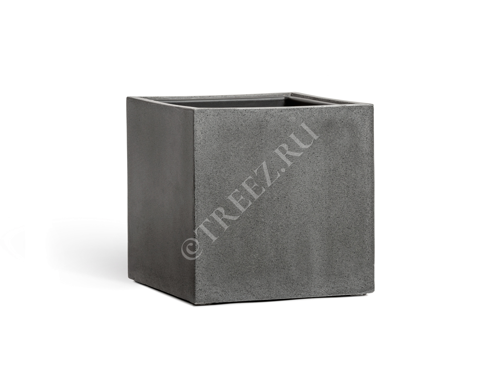 41.3317-02-005-GR-30 Кашпо  Effectory - серия Beton - Куб - Тёмно-серый бетон Цветочная коллекция  - Вид №5