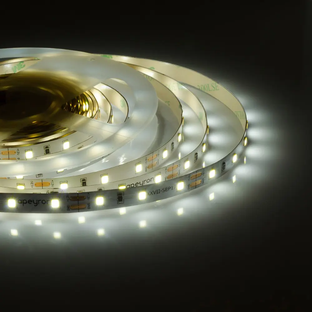 Светодиодная лента SMD 3528 60 диодов/4.8 Вт/м 12 В 8 мм IP20 5 м холодный белый свет 82602871 STLM-2191596 APEYRON  - Вид №4