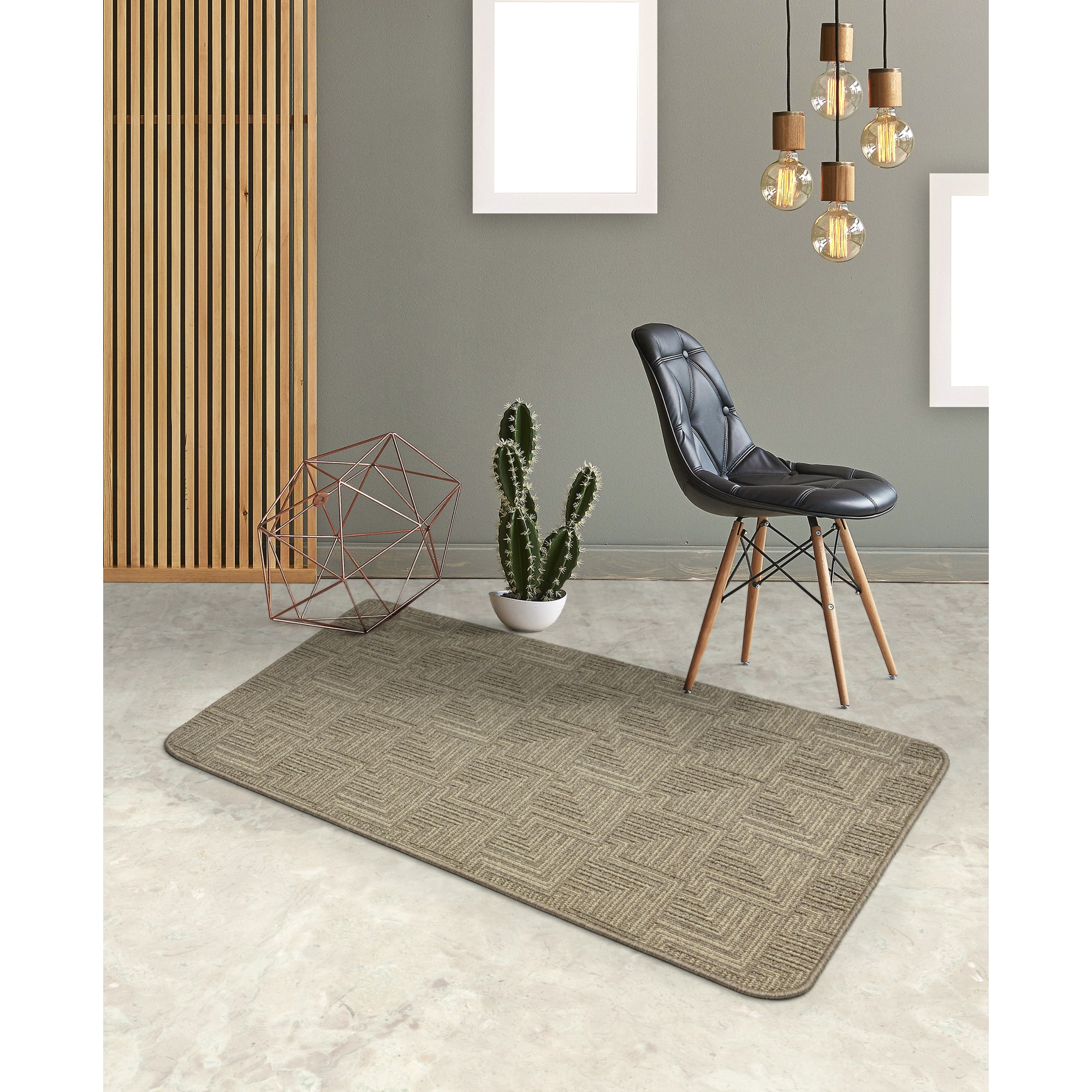 82207850 Коврик «Polar», 133x190 см, полипропилен, цвет мокко/бежевый Santreyd  - Вид №4