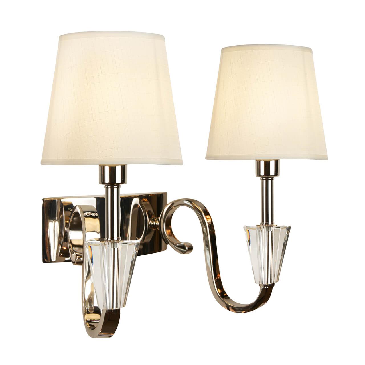 Бра настенное бежевое iLamp Alesti 2 Nickel W2424-2 ILAMP ALESTI 00-3949168 Бежевый  - Вид №1