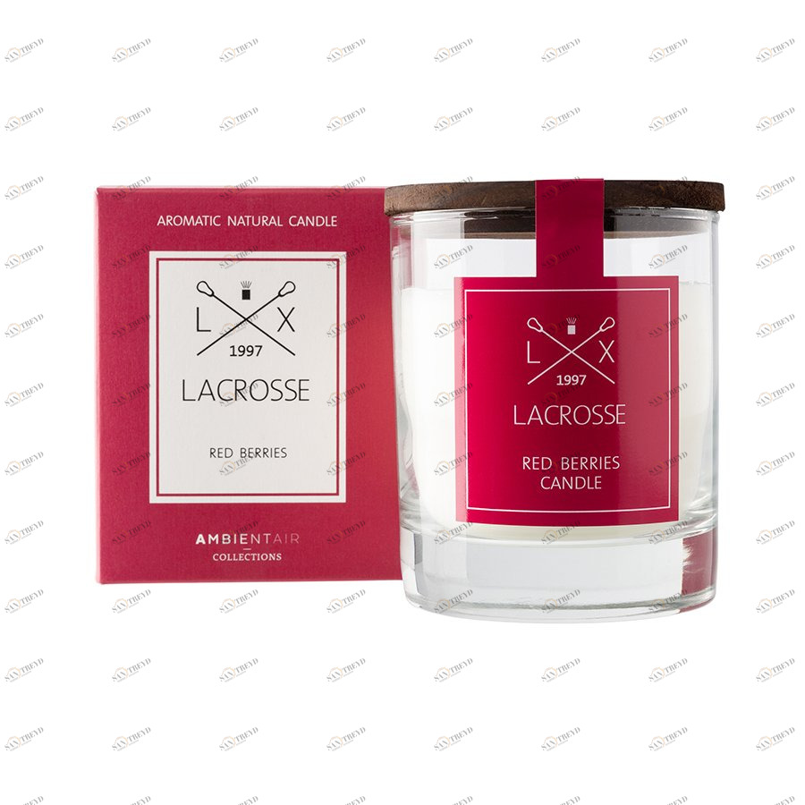 Свеча ароматическая в стекле "Красные ягоды" AMBIENTAIR  00-3880950 Красный 