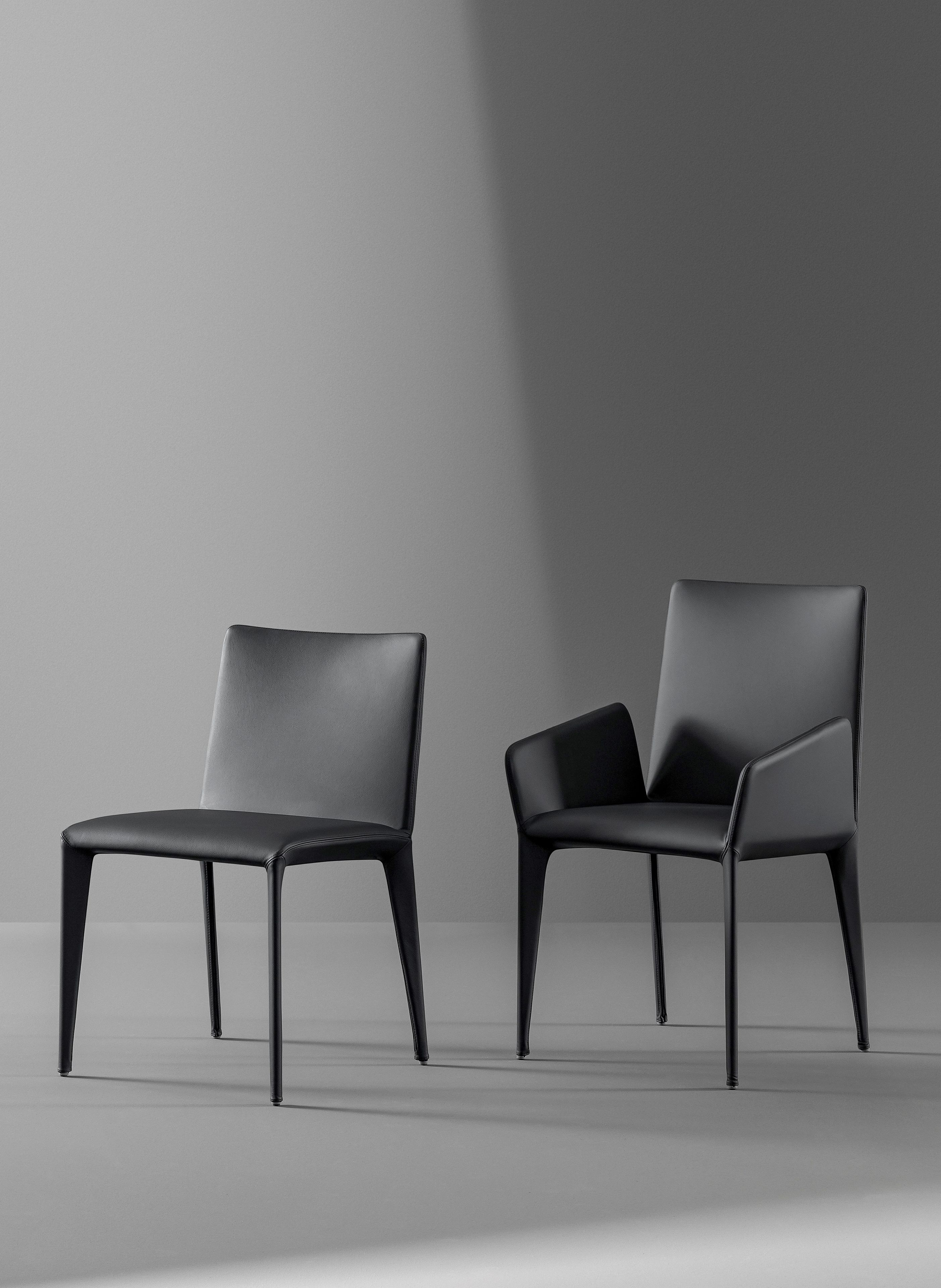 Кожаный мягкий стул BONALDO Кобылка ARCH-00025212 - Вид №1