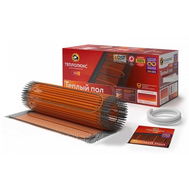 Мат греющий Теплолюкс ProfiMat ССТ 720 Вт (0,5 х 8 м) в комплекте с гофротрубкой 4305059016000007
