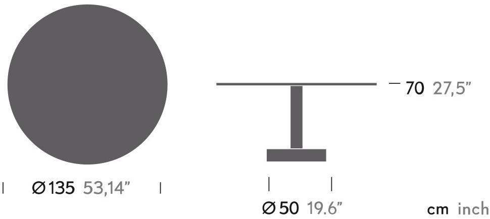 Kettal Круглый алюминиевый стол Roll sun-id-1450871 - Вид №1