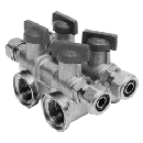 Коллектор 2-ряд. МП с Т-обр.подкл.с шар.кр. 3/4х1/2