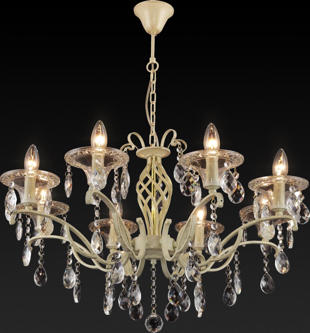 Подвесная люстра Toplight Zoe TL7220D-08RY TOPLIGHT ДИЗАЙНЕРСКИЕ, ZOE IVORY 181613 Бежевый  - Вид №1