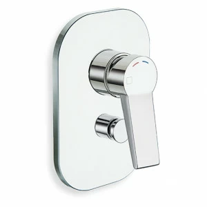 CRIEM649 Смеситель для ванны / душа скрытого монтажа в сборе с переключателем на 2 отверстия и накладкой из АБС Cristina Rubinetterie