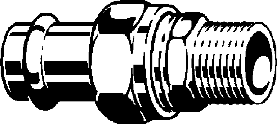 Viega Соединительный элемент резьбовой разъемный Sanpress Inox 2365 (438340) 438 340 - Вид №1