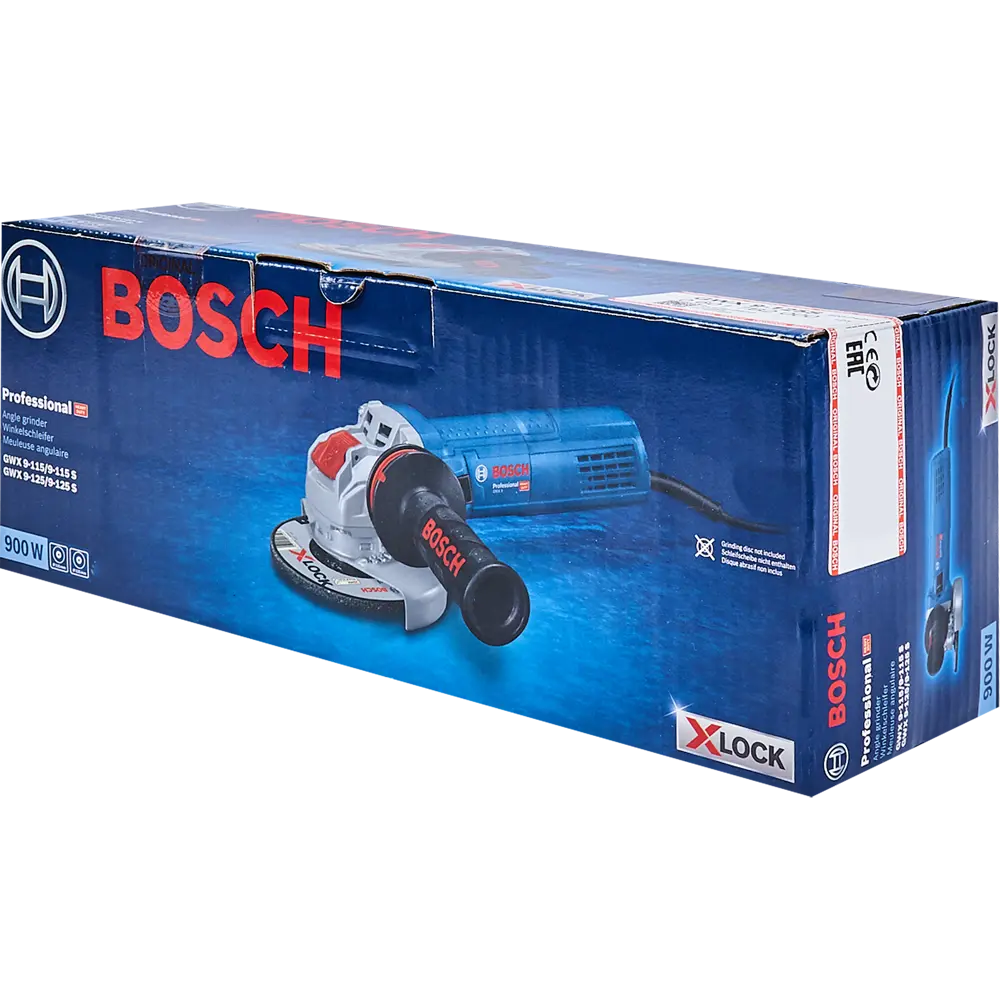 УШМ (болгарка) Bosch GWX 9-125 S Professional, 06017B2000, X-LOCK, 125 мм, 900 Вт 82970252 STLM-2021106 BOSCH PROFESSIONAL  - Вид №6