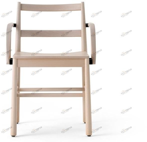 TrabA' Стул из бука с подлокотниками Julie 0020-le-ar