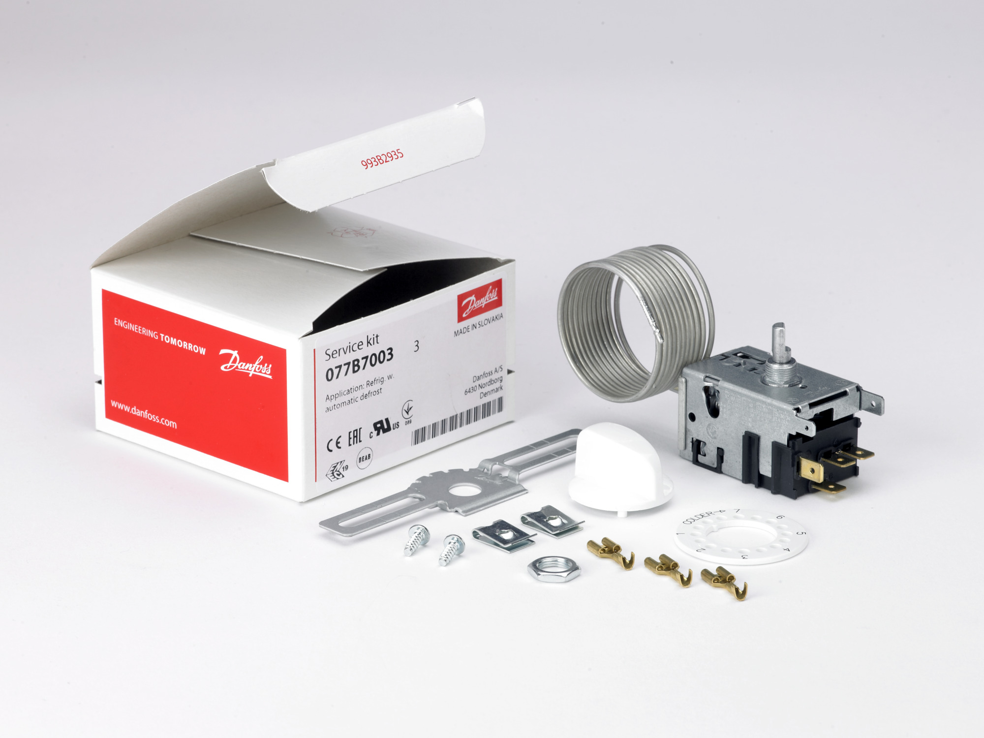 Danfoss Сервисные термостаты бытового и торгового применения 077B SERVICE THERMOSTAT NO. 1 077B7001  - Вид №15
