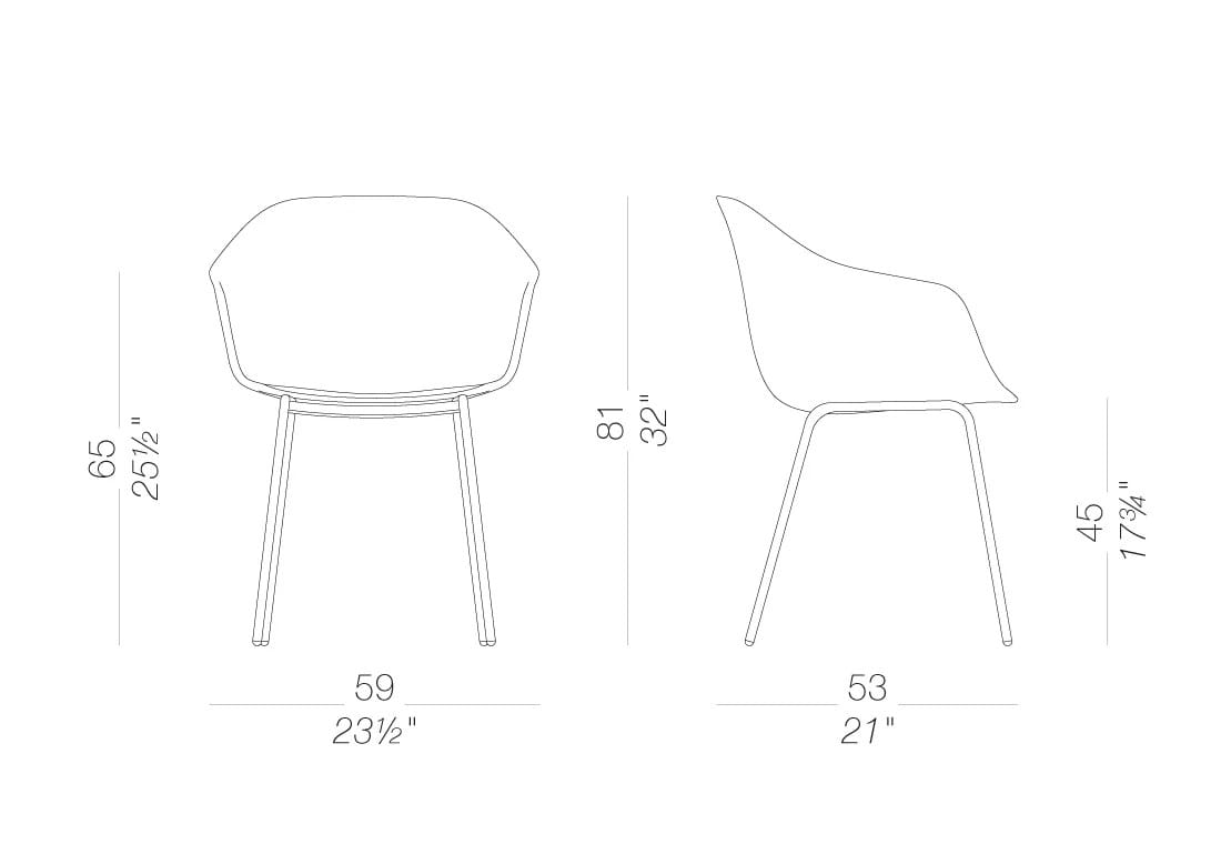 Стул из полипропилена с мягким сиденьем Lapalma SEELA ARCH-00112000 - Вид №5