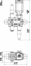 Danfoss ICF 20 — многофункциональные клапанные станции ICF 20-6-1RA (20 D) Клапан универсальный 027L3000  - Вид №1