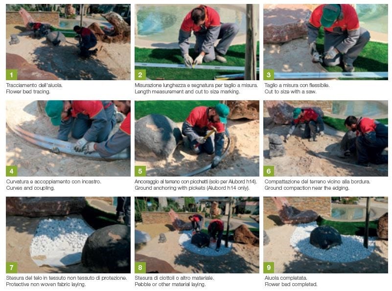 Окантовка для алюминиевых клумб GRANULATI ZANDOBBIO бордюр ARCH-00069927 - Вид №22