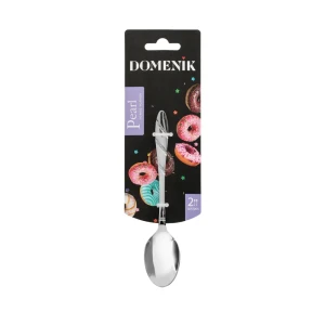 91622049 Набор ложек 2 шт Domenik Pearl DMC062 нержавеющая сталь цвет серебристый металлик STLM-1442567