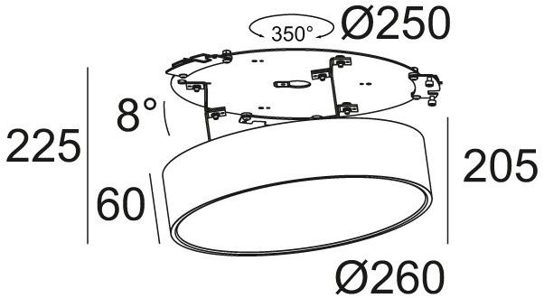 Delta Light Регулируемый встраиваемый светодиодный потолочный светильник Supernova xs recessed sun-id-1375707 - Вид №4