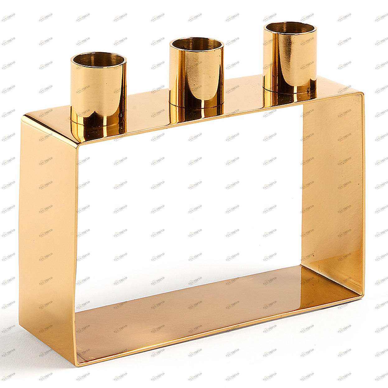 Подсвечник металлический на 3 свечи латунь Poeme от La Forma LA FORMA  342955 Золото 