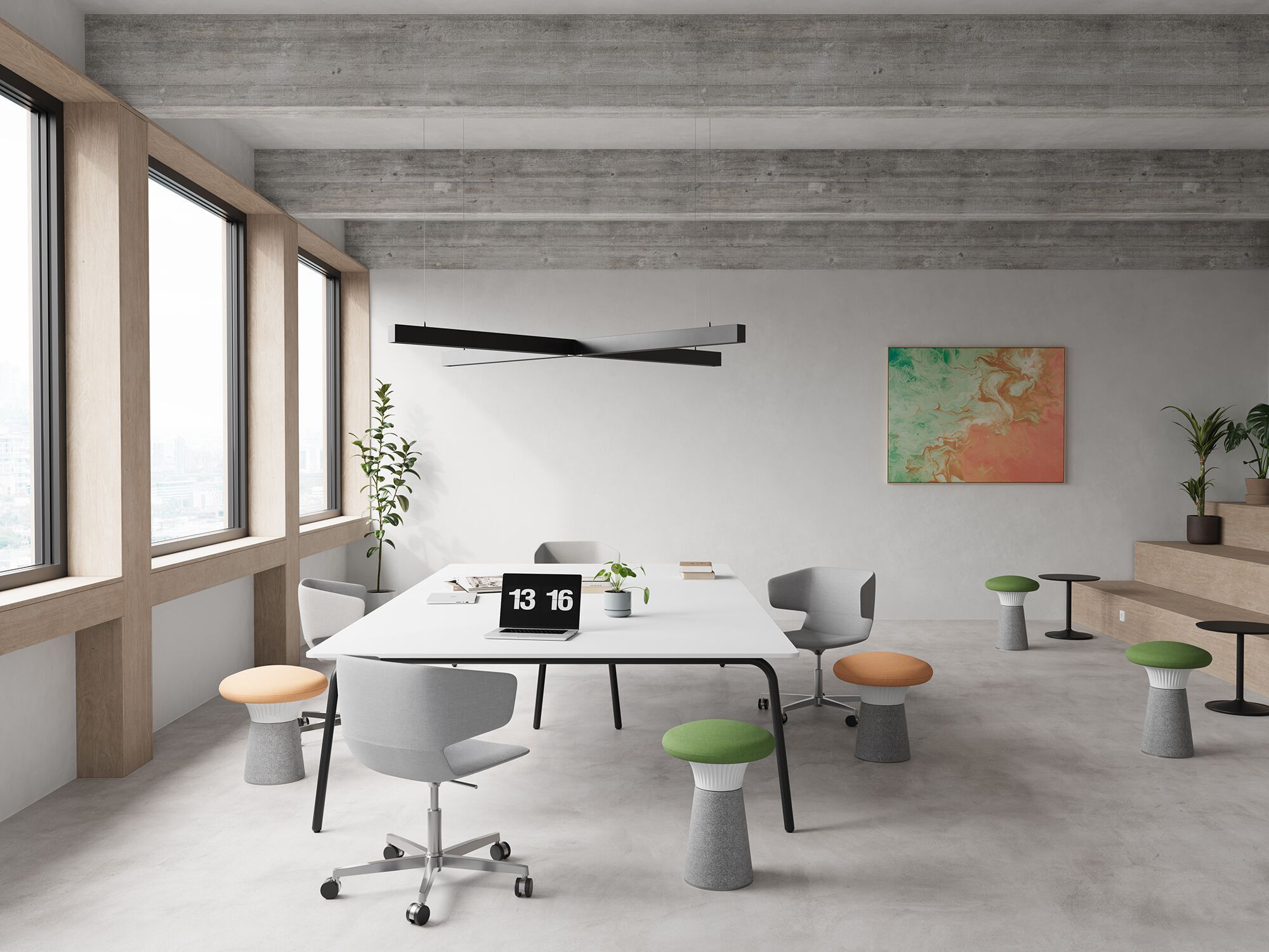 Низкая ткань табурет LD Seating грибы ARCH-00067077 - Вид №1