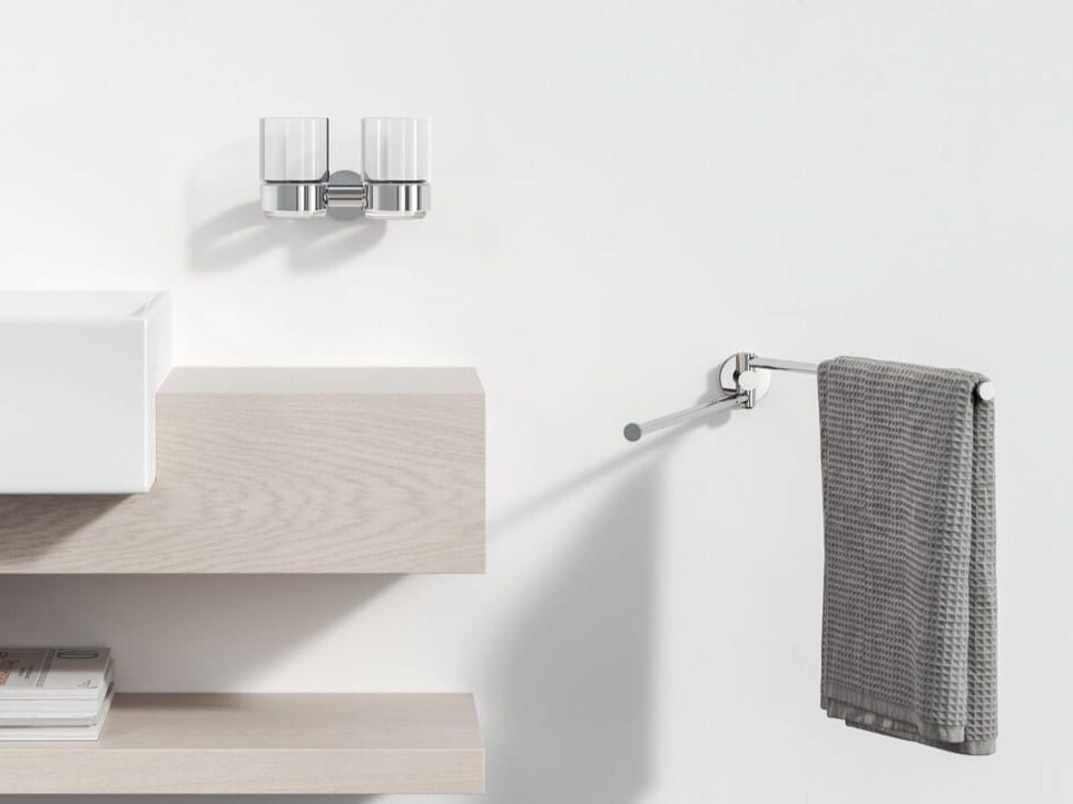 Двойной стеклянный настенный держатель зубной щетки Geesa Nemox ARCH-00010359