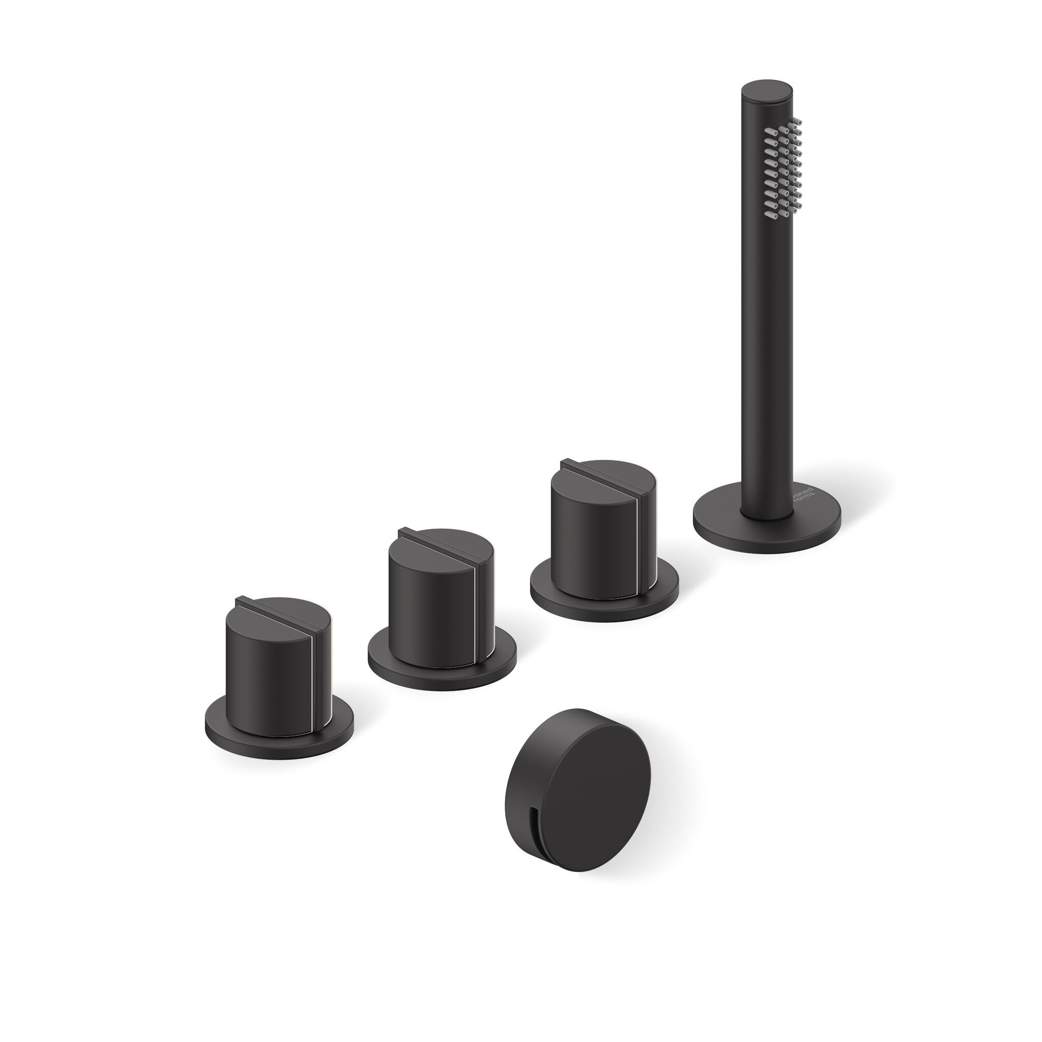 Утопленный набор для ванны с 4 отверстиями и ручным душем Varied Forms Macaron ARCH-00150419 - Вид №4