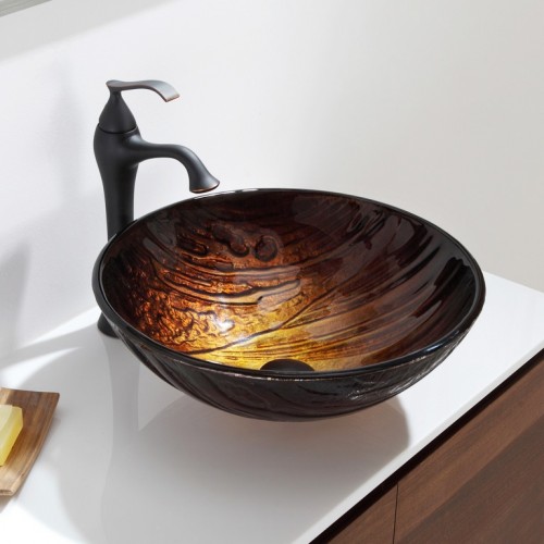 GV-394-19mm Накладная раковина на столешницу  прямоугольная Krausru  - Вид №11