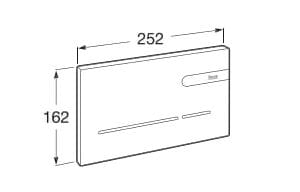Стеклянная панель управления туалетом Roca In-Wall Systems ARCH-00153265 - Вид №2