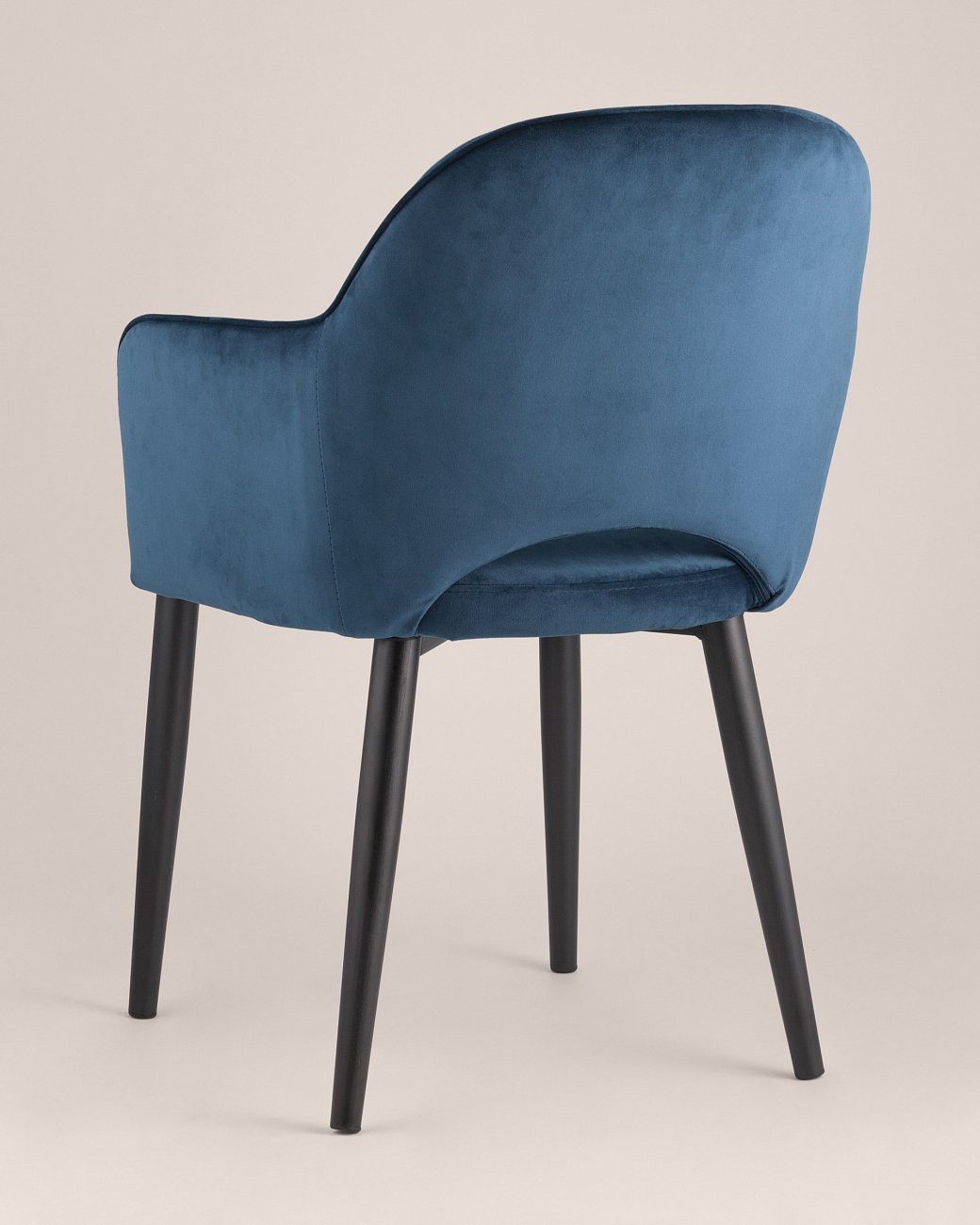 Стул с подлокотниками мягкий сине-зеленый с черными металлическими ножками "Венера" STOOL GROUP ДИЗАЙНЕРСКИЕ 00-3881944 Зеленый  - Вид №3