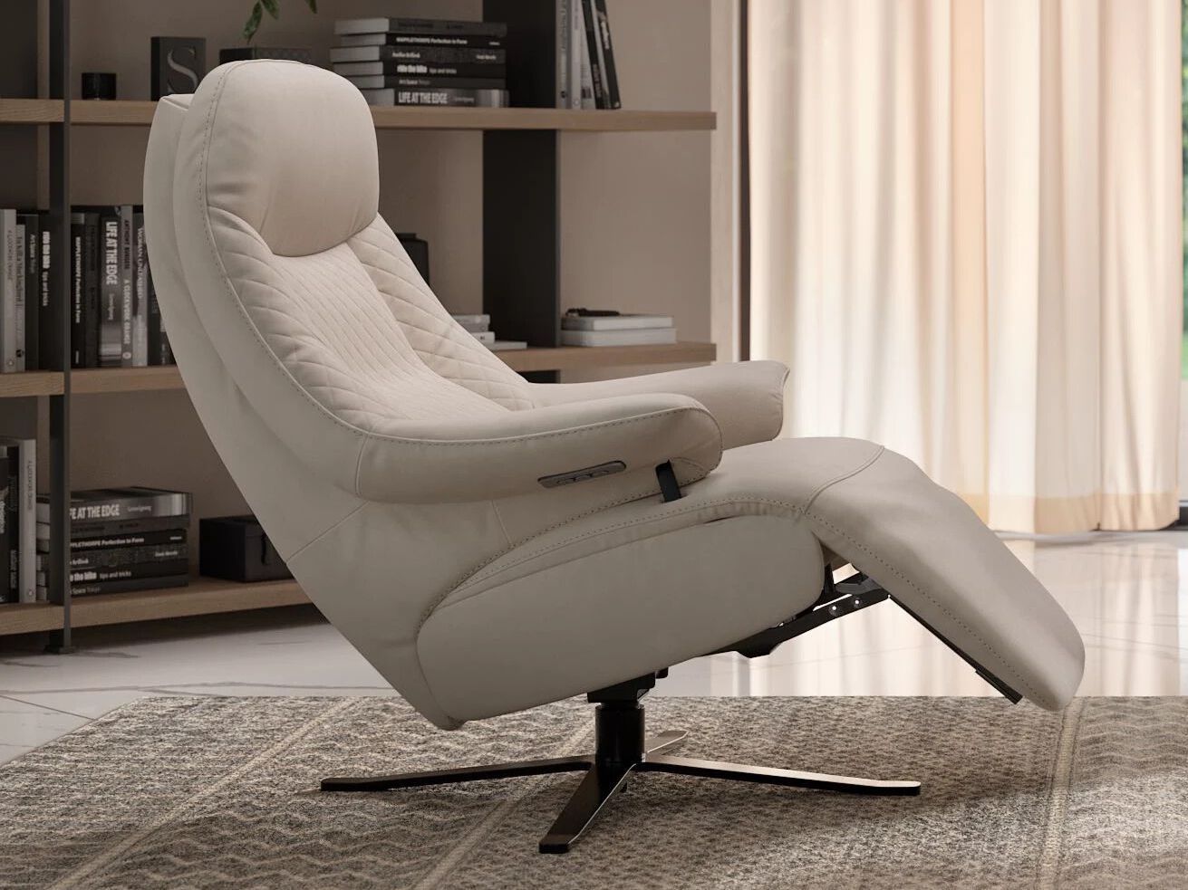 Тканевое вращающееся кресло с подлокотниками Sofanella Гренада ARCH-00016260 - Вид №3