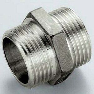 Ниппель 1"1/2'x1"1/2 никель TIEMME