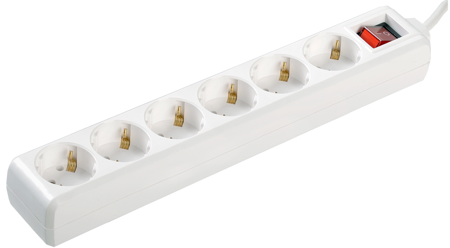 WYP10-16-06-03-ZK-N Удлинитель у06к-выкл. 6 мест 2р+pе/3метра 3х1мм2 16а/250 ITK Santreyd 