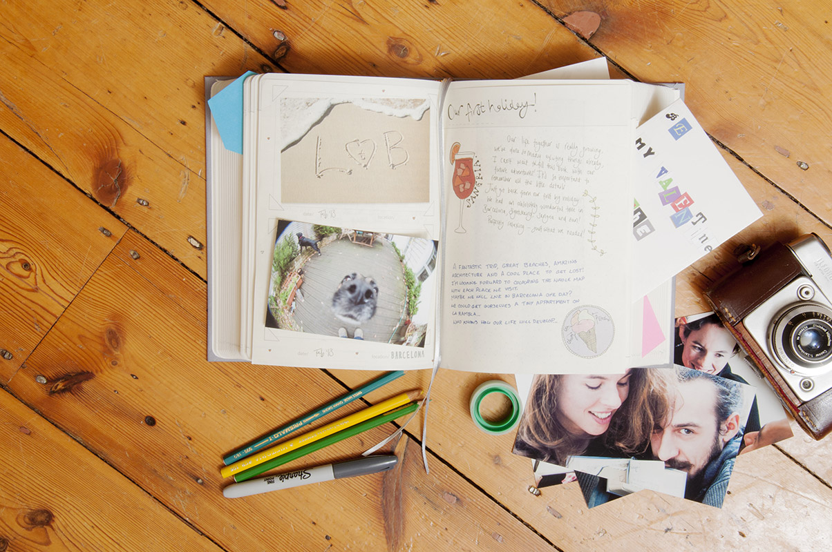 SK OURLIFESTORY1 Дневник для двоих our life story черный Suck UK  - Вид №5