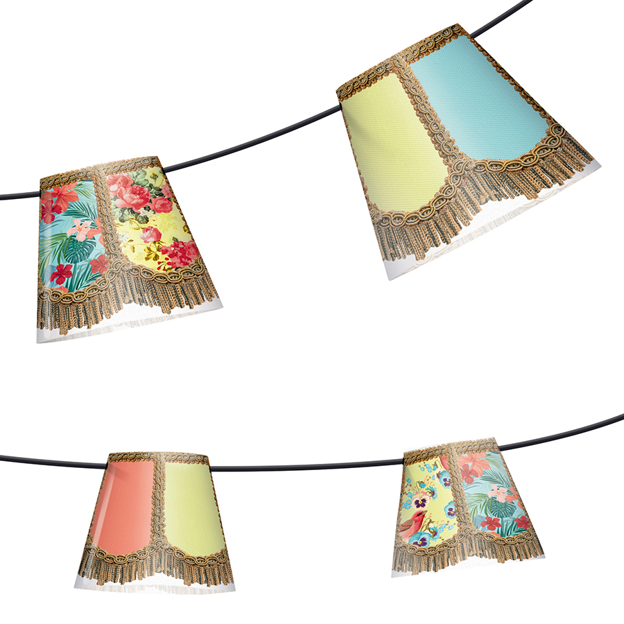 Гирлянда праздничная Рarty Рolonaise, узор Good old days Fatboy 100286 - Вид №1