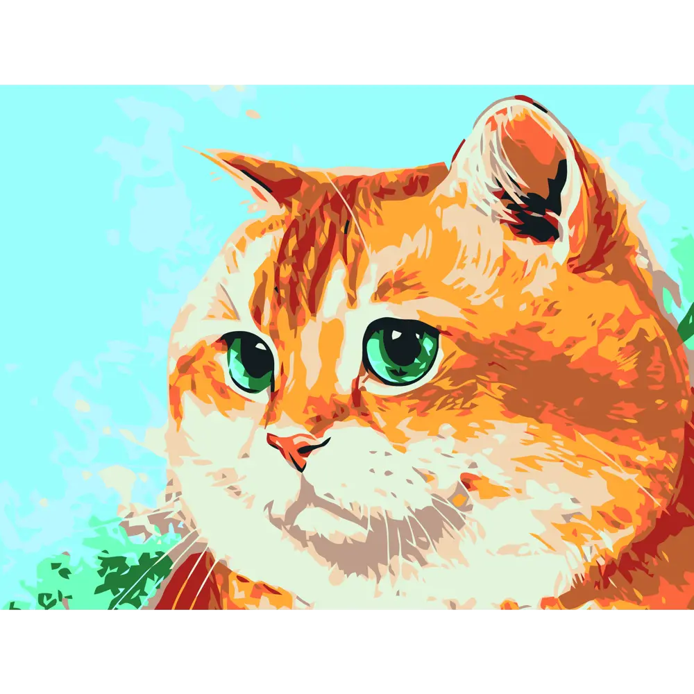 Картина по номерам Милые глазки 40х30 см FBRUSH STLM-2189778