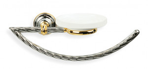 G79(25) Stil Haus Giunone, полотенцедержатель - полукольцо + керамическая мыльница, цвет бронза