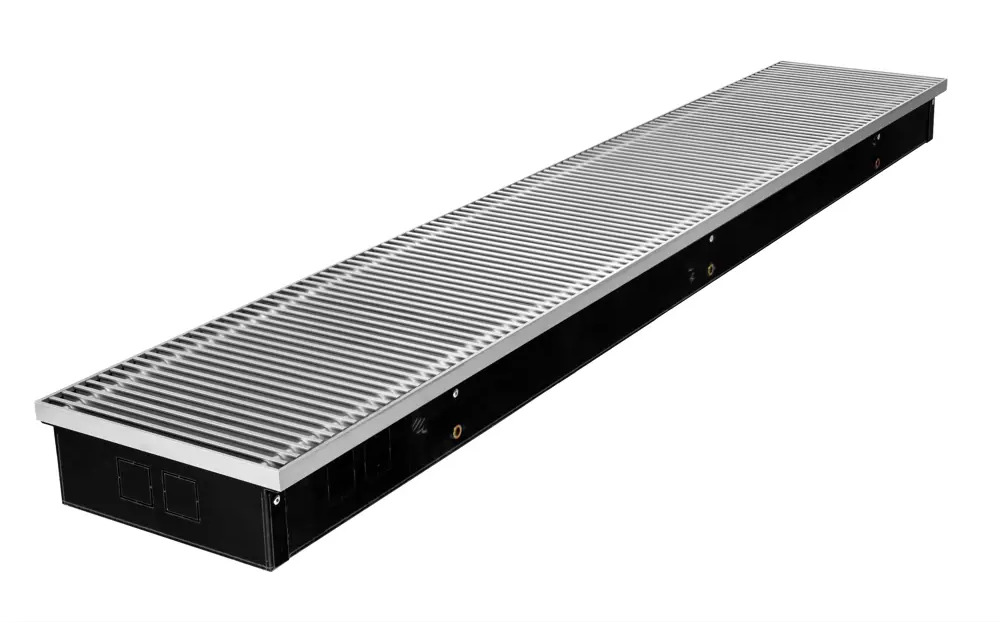 91318744 Конвектор внутрипольный Gekon Eco с решеткой H11 L180 T18 цвет алюминий натуральный STLM-0937386