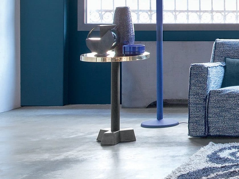 Круглый чугунный журнальный столик Gervasoni латунь ARCH-00082307 - Вид №2