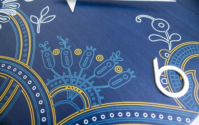 LIGNIS® Настенные часы из дерева с лепниной Dolcevita marrakech 10.045 / 10.123 - Вид №4