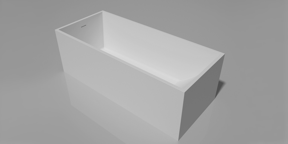 Dimasi Ванна прямоугольная отдельностоящая Pearl Tub белая PRL0257 - Вид №2