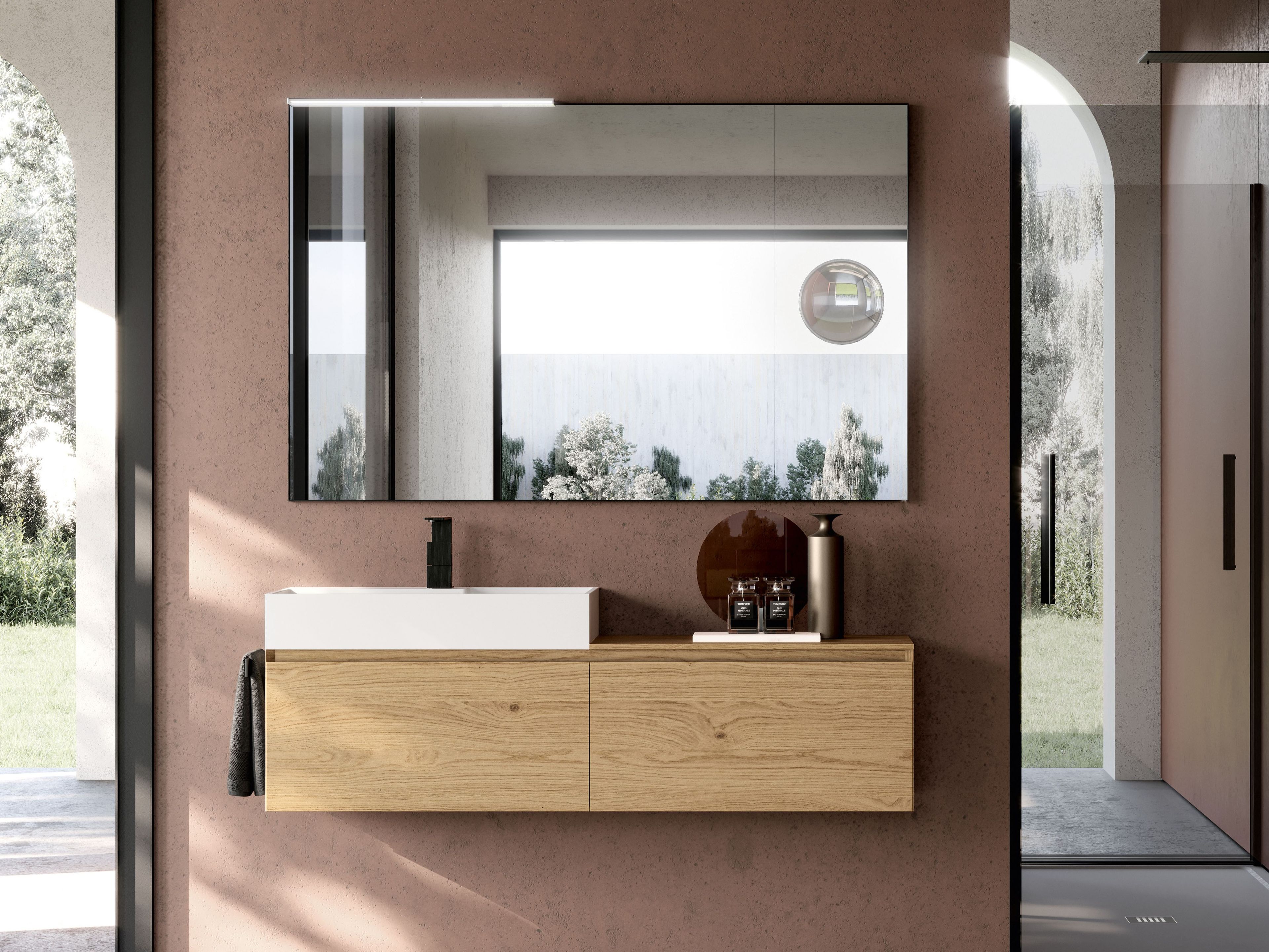 Дубовый умывальник с ящиками Ideagroup Cubik ARCH-00075717 - Вид №1