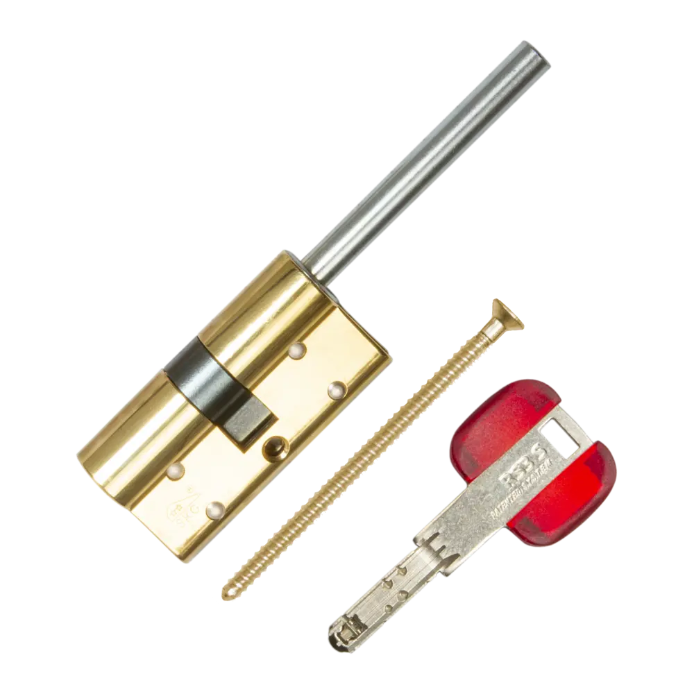 Цилиндр Cisa RS3 ОL3S7-07.66, 25x10x25 мм, ключ/шток, цвет латунь, без вертушки STLM-2132966 - Вид №1