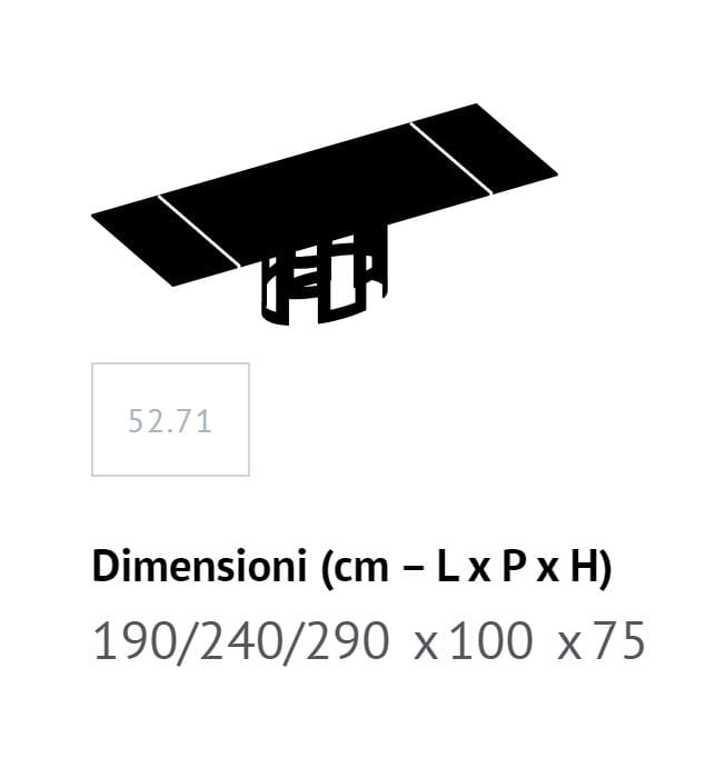 Прямоугольный обеденный стол из стали и дерева Bontempi Casa IMPERIAL ARCH-00071638 - Вид №10