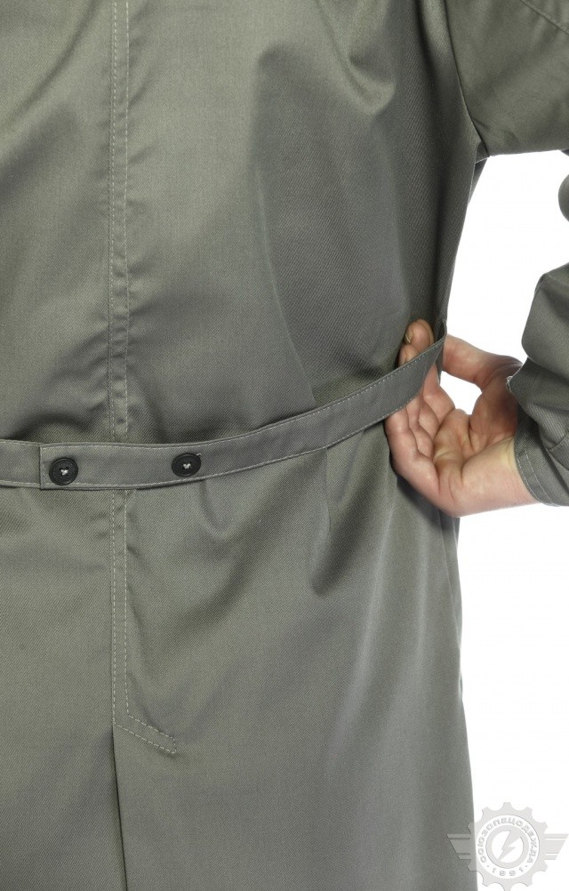 65750 Халат "Профессионал" мужской темно-серый со светло-серым  Одежда для обслуживающего персонала  размер 48-50/170-176 Спецодежда  - Вид №9